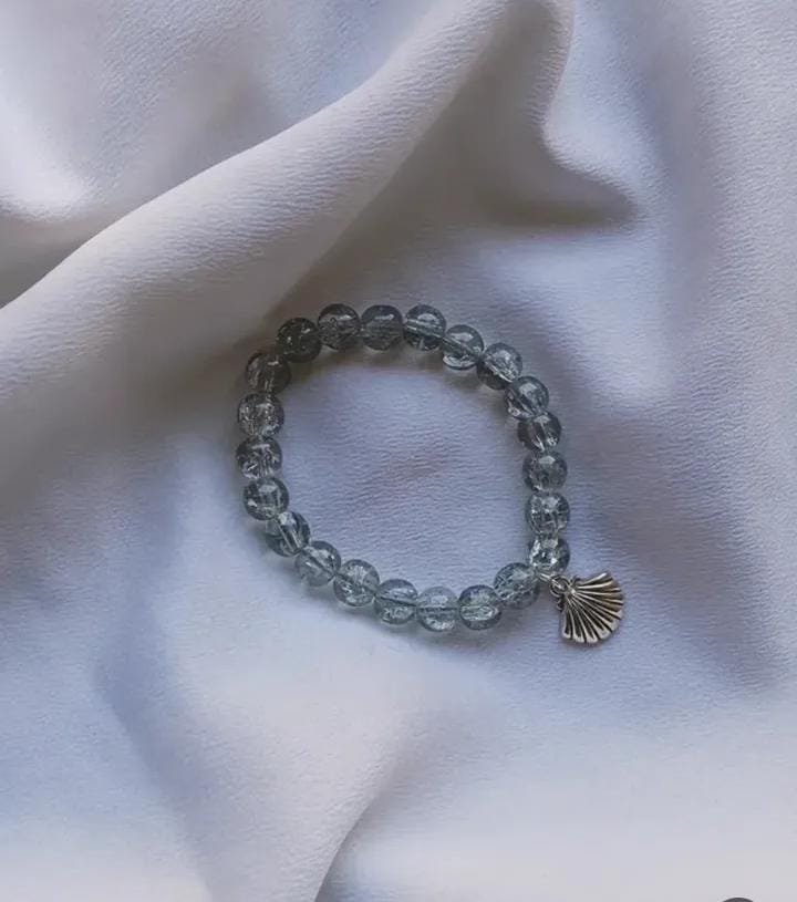 GEMZ Natural Blue Jade 9mm Round Bead Bracelet – Stretchable 7" Healing & Meditation Jewelry