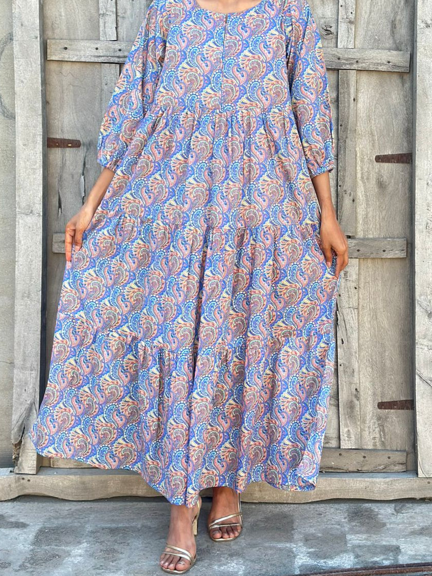 Paisley Charm Casual Maxi